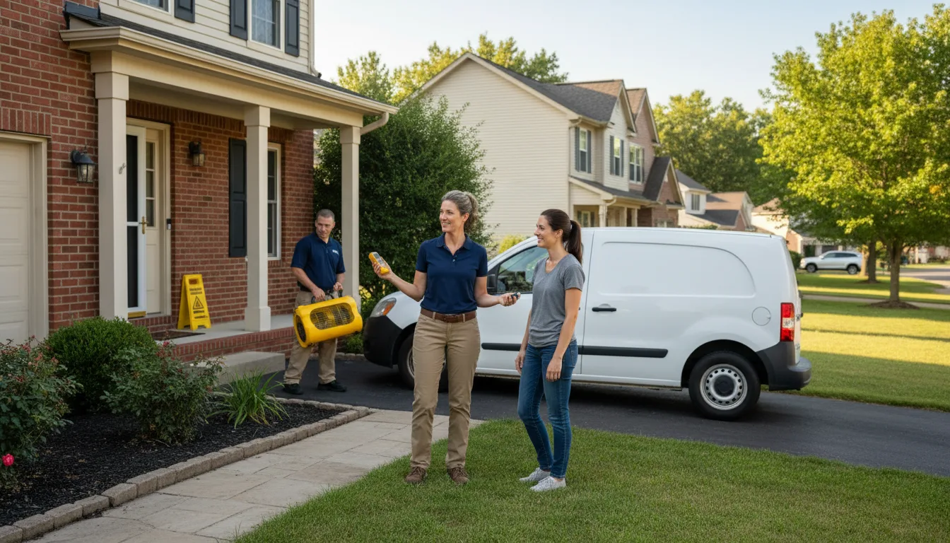 Residential water damage restoration in Chester, NJ